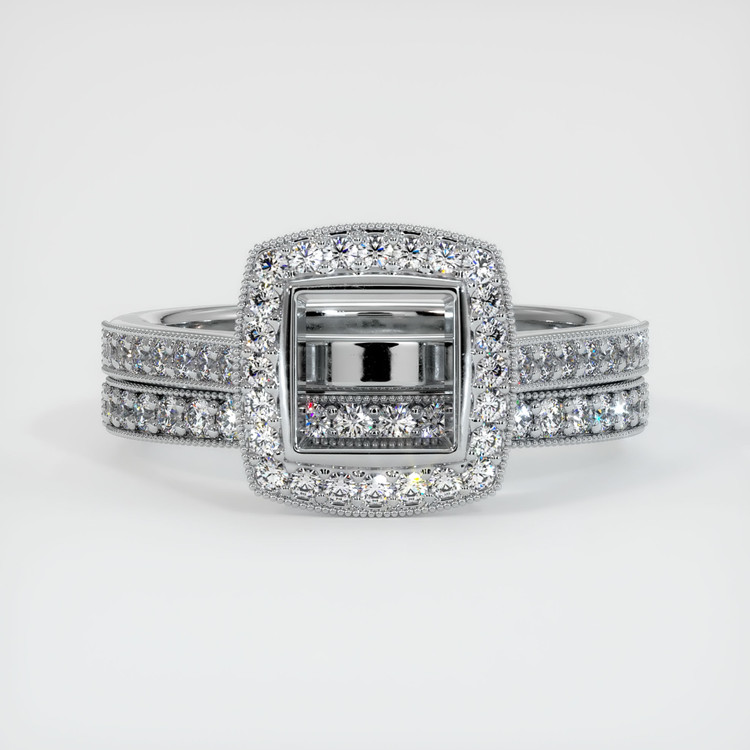Platinum 950 Pave Ring Setting