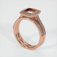 14K Rose Gold Pave Ring Setting Video