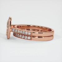 14K Rose Gold Pave Ring Setting Image