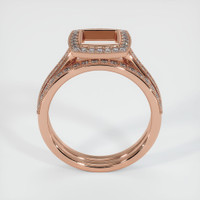 14K Rose Gold Pave Ring Setting Image