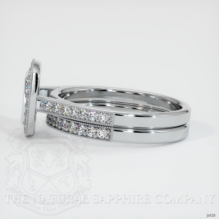 10K White Gold Pave Ring Setting