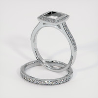 10K White Gold Pave Ring Setting Image