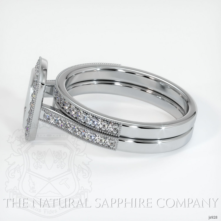 14K White Gold Pave Ring Setting