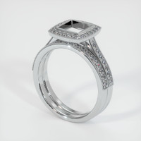 18K White Gold Pave Ring Setting Video