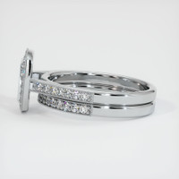18K White Gold Pave Ring Setting Image