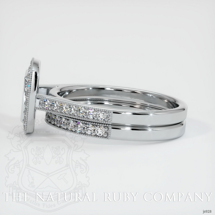 18K White Gold Pave Ring Setting