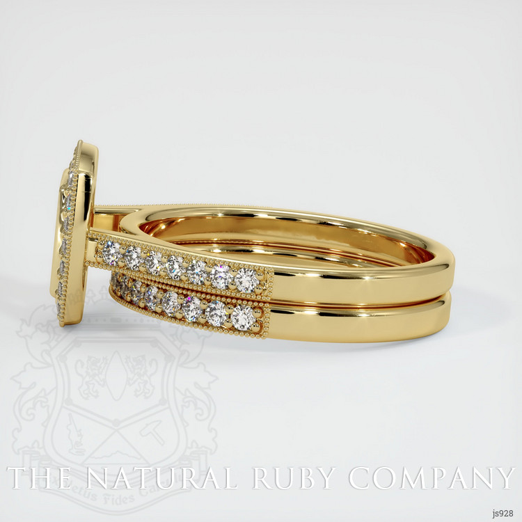 14K Yellow Gold Pave Ring Setting