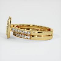18K Yellow Gold Pave Ring Setting Image