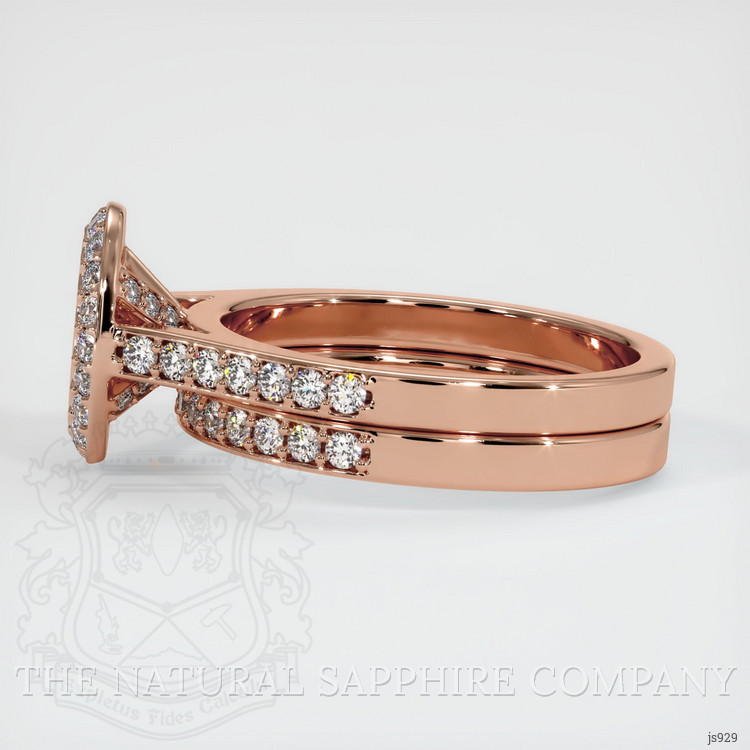 14K Rose Gold Pave Ring Setting