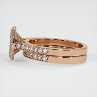18K Rose Gold Pave Ring Setting Image