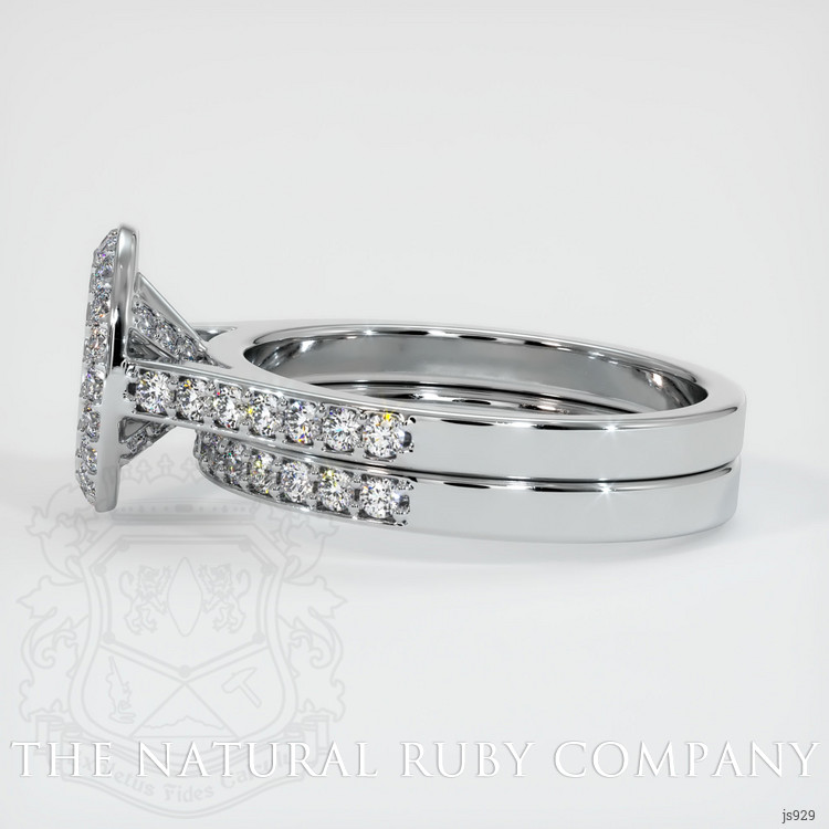 14K White Gold Pave Ring Setting
