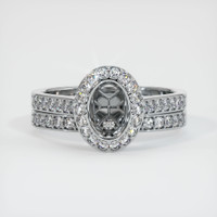 18K White Gold Pave Ring Setting Image