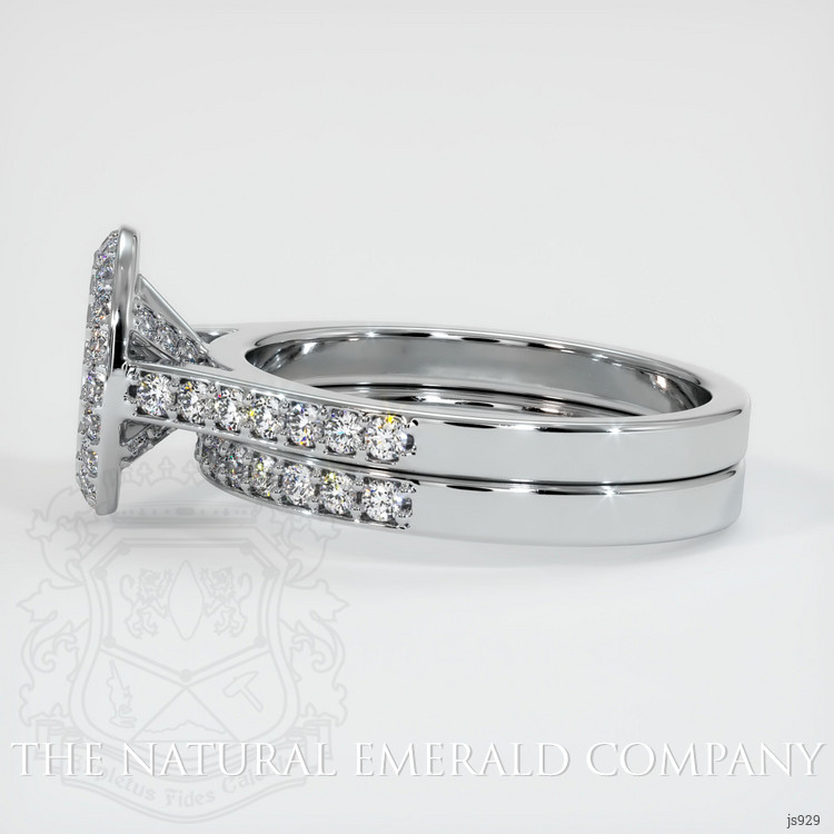18K White Gold Pave Ring Setting