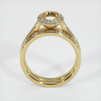 14K Yellow Gold Pave Ring Setting Image