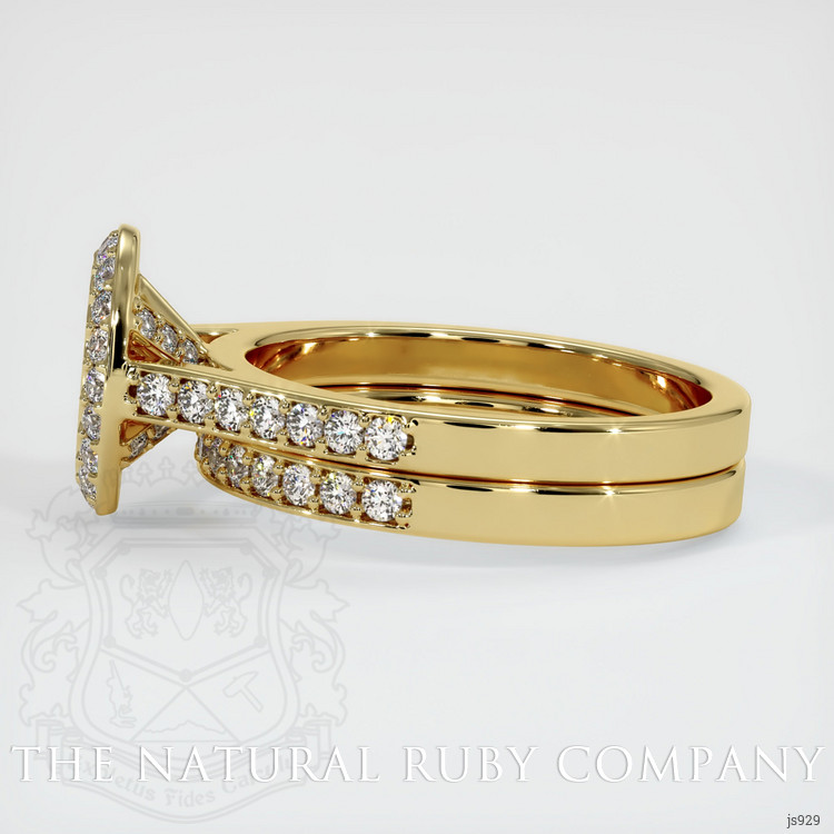 18K Yellow Gold Pave Ring Setting