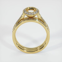 18K Yellow Gold Pave Ring Setting Image