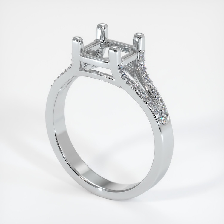 Platinum 950 Pave Ring Setting