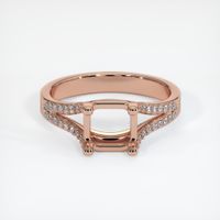 14K Rose Gold Pave Ring Setting Image