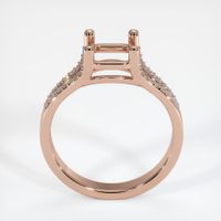14K Rose Gold Pave Ring Setting Image