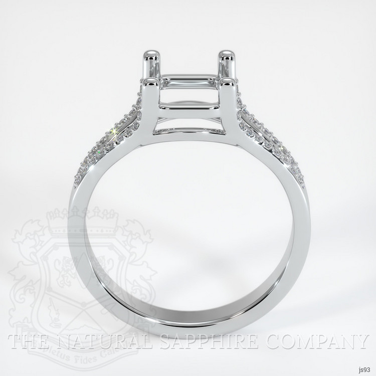Silver Pave Ring Setting