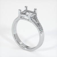 10K White Gold Pave Ring Setting Video