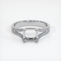 14K White Gold Pave Ring Setting Image