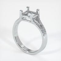 18K White Gold Pave Ring Setting Video
