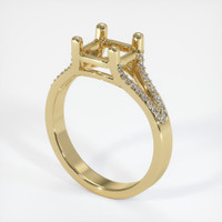 10K Yellow Gold Pave Ring Setting Video