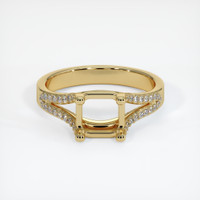 10K Yellow Gold Pave Ring Setting Image