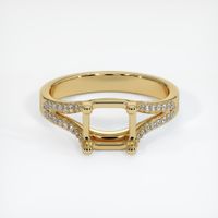 14K Yellow Gold Pave Ring Setting Image