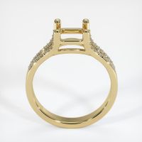 14K Yellow Gold Pave Ring Setting Image