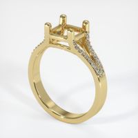 18K Yellow Gold Pave Ring Setting Video