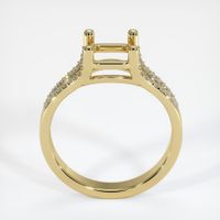 18K Yellow Gold Pave Ring Setting Image