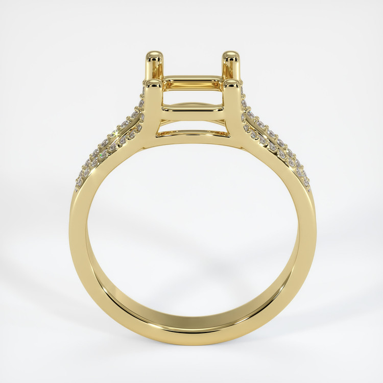 18K Yellow Gold Pave Ring Setting