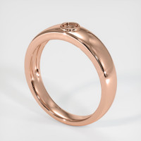 Men's Purplish Pink Spinel Ring 2.97 Ct., 14K Rose Gold Combination Setting
