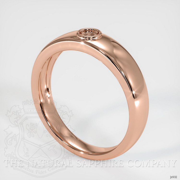 14K Rose Gold Men's Ring Setting