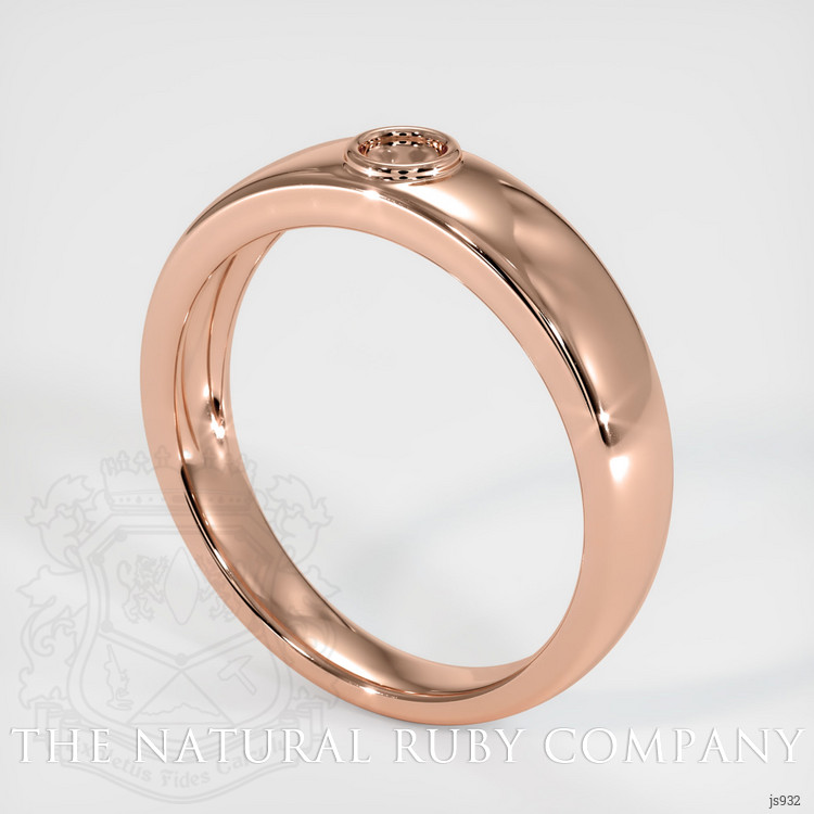 14K Rose Gold Men's Ring Setting
