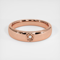 14K Rose Gold Men's Ring Setting Image