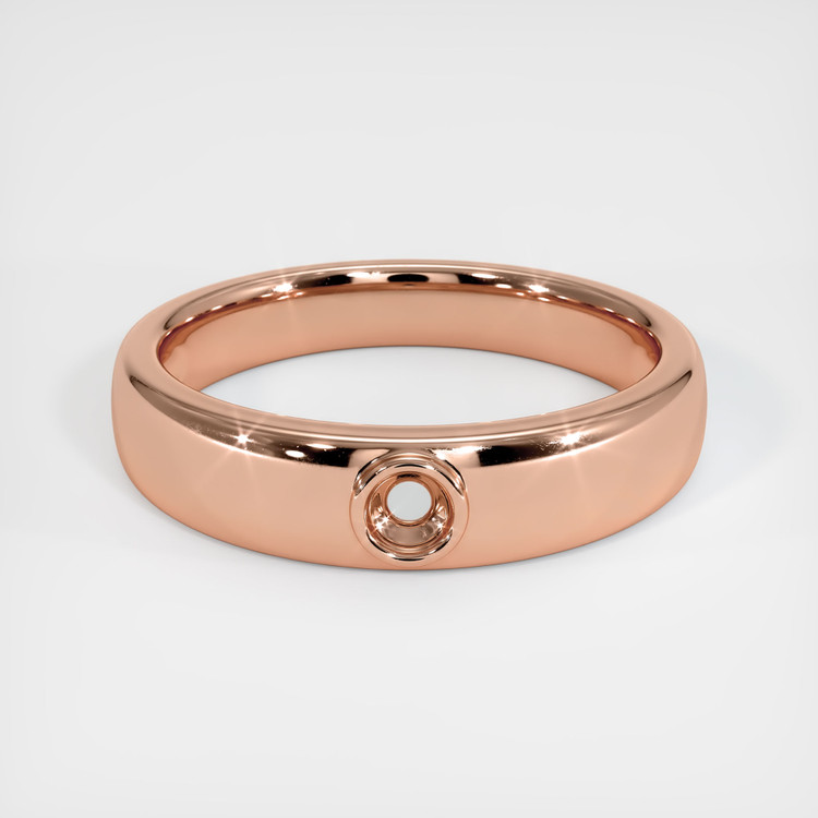 14K Rose Gold Men's Ring Setting