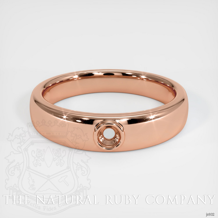 14K Rose Gold Men's Ring Setting