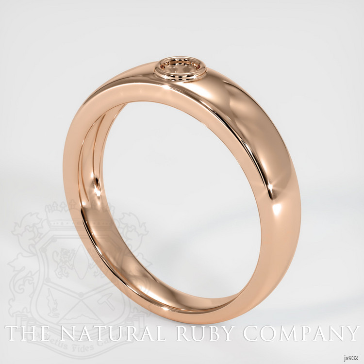 18K Rose Gold Men's Ring Setting