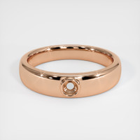 18K Rose Gold Men's Ring Setting Image