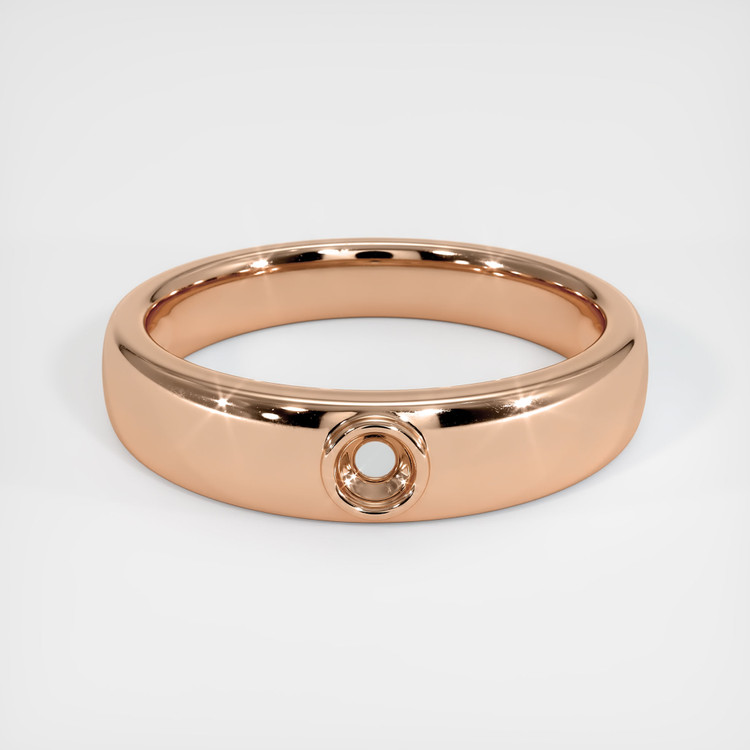 18K Rose Gold Men's Ring Setting
