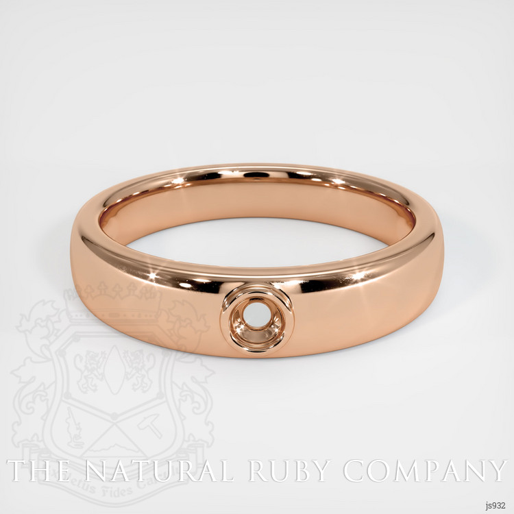 18K Rose Gold Men's Ring Setting
