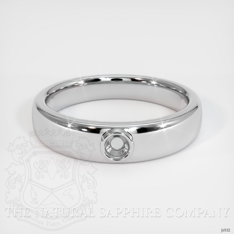 10K White Gold Men's Ring Setting