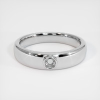 14K White Gold Men's Ring Setting Image