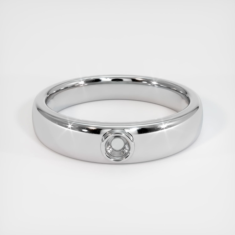 14K White Gold Men's Ring Setting