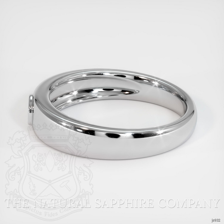 14K White Gold Men's Ring Setting