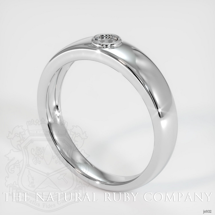 18K White Gold Men's Ring Setting