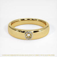 14K White & Yellow Men's Ring Setting Image